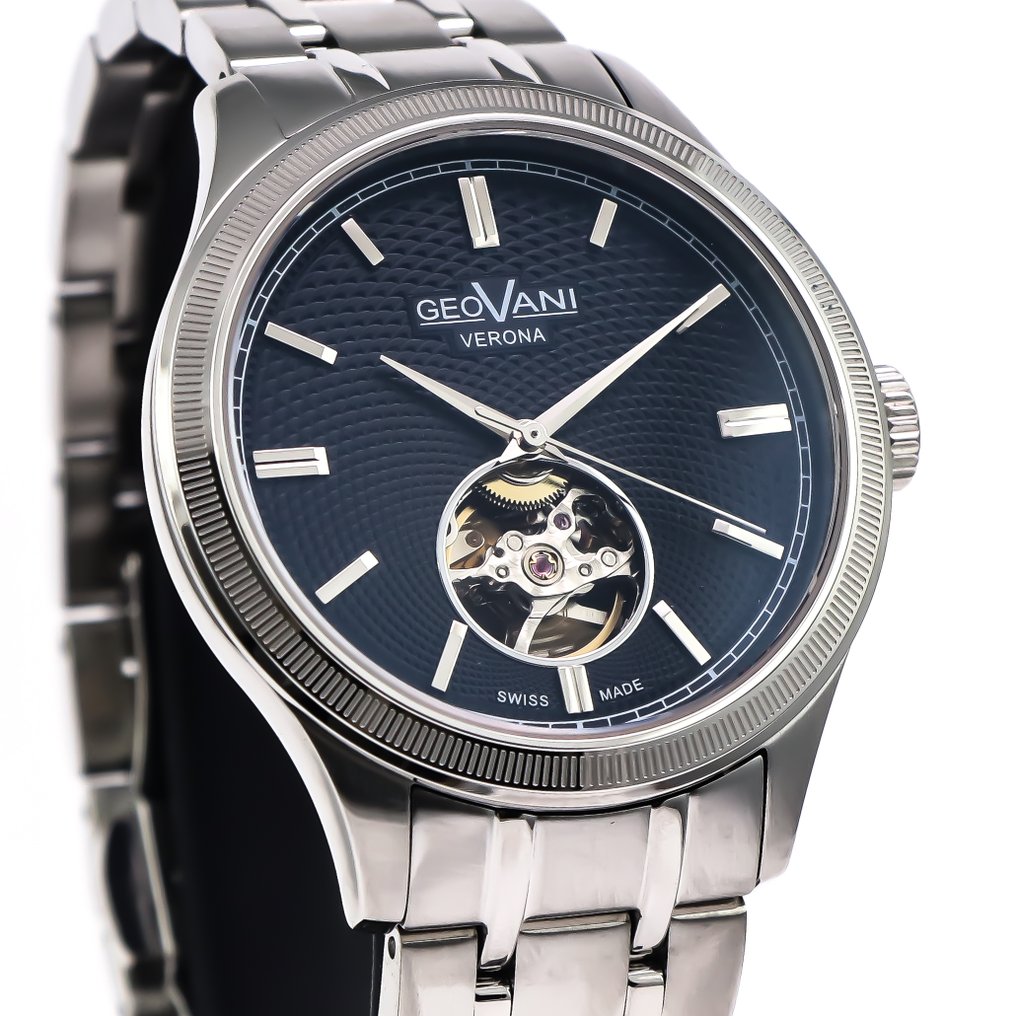 GEOVANI - Verona Open-Heart Swiss Automatic Watch - GORH599-SS-9 - 没有保留价 - 男士 - 2020年及之后  #1.0