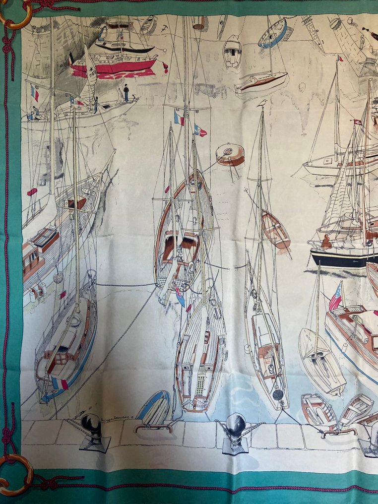 Hermès - " Port de Saint Tropez" original design by Philippe Dauchez 1960 - Scarf #1.0
