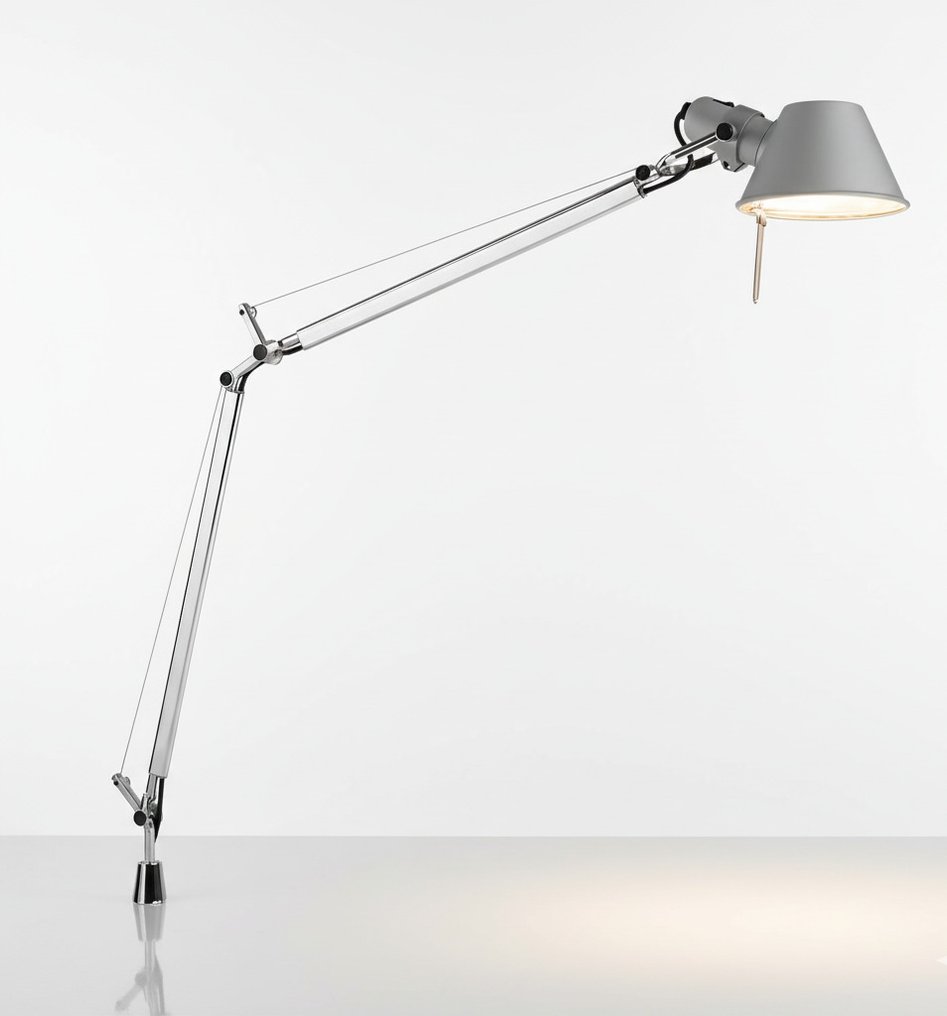 Artemide - Michele De Lucchi, Giancarlo Fassina - Schreibtischlampe - Tolomeo Tavolo Standard (Classic Model) mit Schraubbefestigung - Aluminium, Stahl #1.0