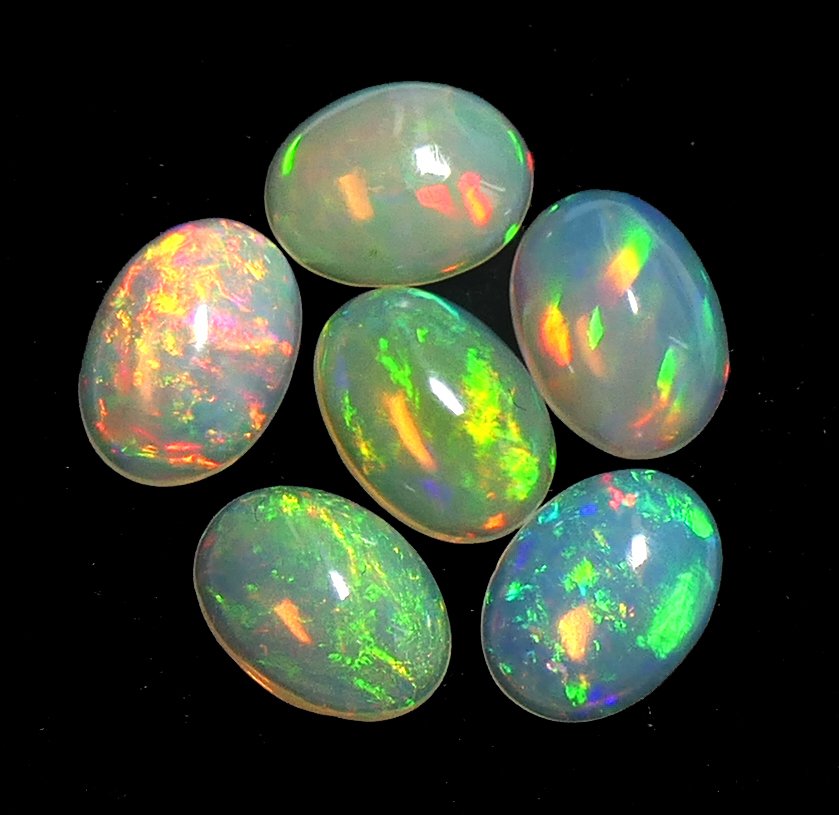 Εξαιρετικά πολύτιμοι οπαλίνοι 100% φυσικοί Καμποσόν- 0.53 g - (6) #2.1