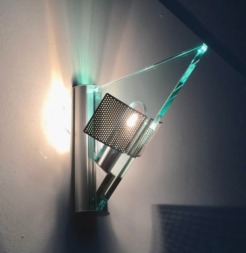 Artemide - Carlo Forcolini - 壁灯 - Icaro - 玻璃, 铝, 钢 #1.0