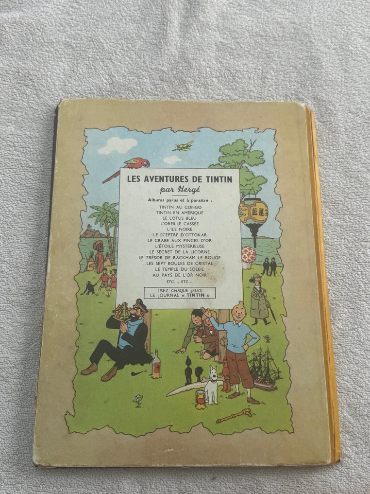 Tintin B4 - Tintin au pays de l'or noir - 1 Album - First edition - 1950 #3.2