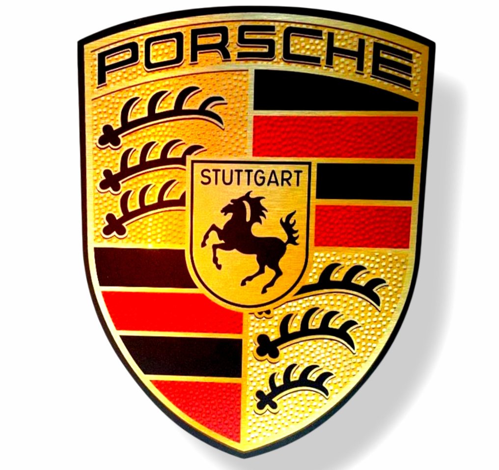 Porsche 标志 - 标志 - PORSCHE 标志 - 塑料, 铝 #1.0