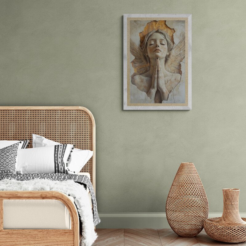 CARCANVAS_IT - Young marble angel praying #2.1