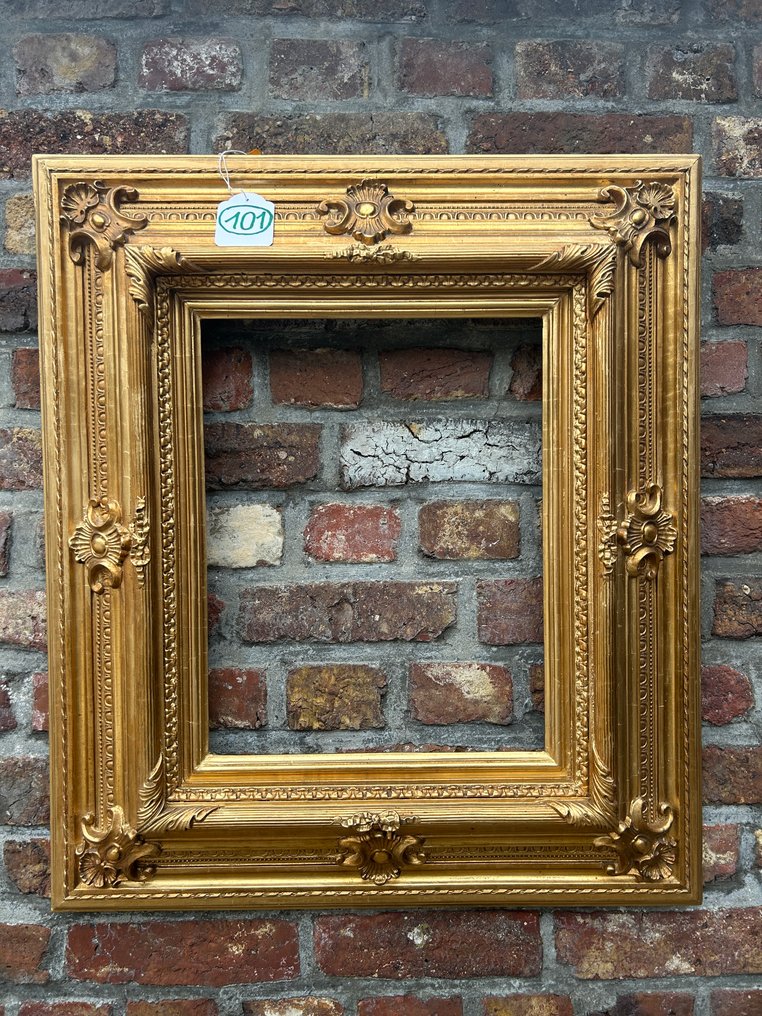 框架  - 101. 异常美丽的重型古董博物馆画框。适用于尺寸为40x32厘米的画作。 #2.1