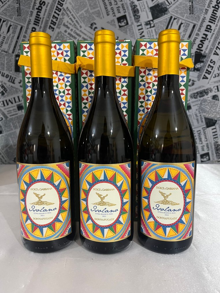 2021 Donnafugata” Isolano “ Dolce & Gabbana - Etna Bianco - Sizilien DOC - 3 Flaschen (0,75 l) #1.0