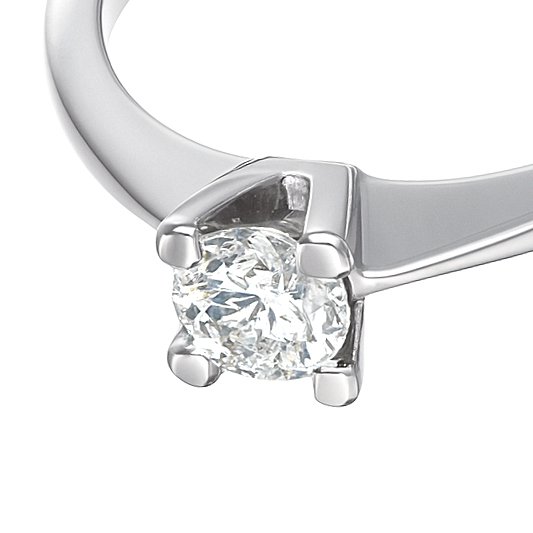 Δαχτυλίδι - 18 καράτια Λευκός χρυσός -  0.40ct. tw. Διαμάντι (Φυσικό) #4.3