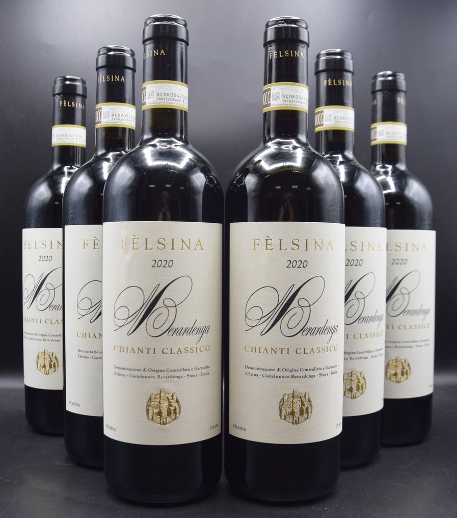 2020 Felsina, "Berardenga" - Chianti Classico DOCG - 6 Bottiglie (0,75 L) #1.0