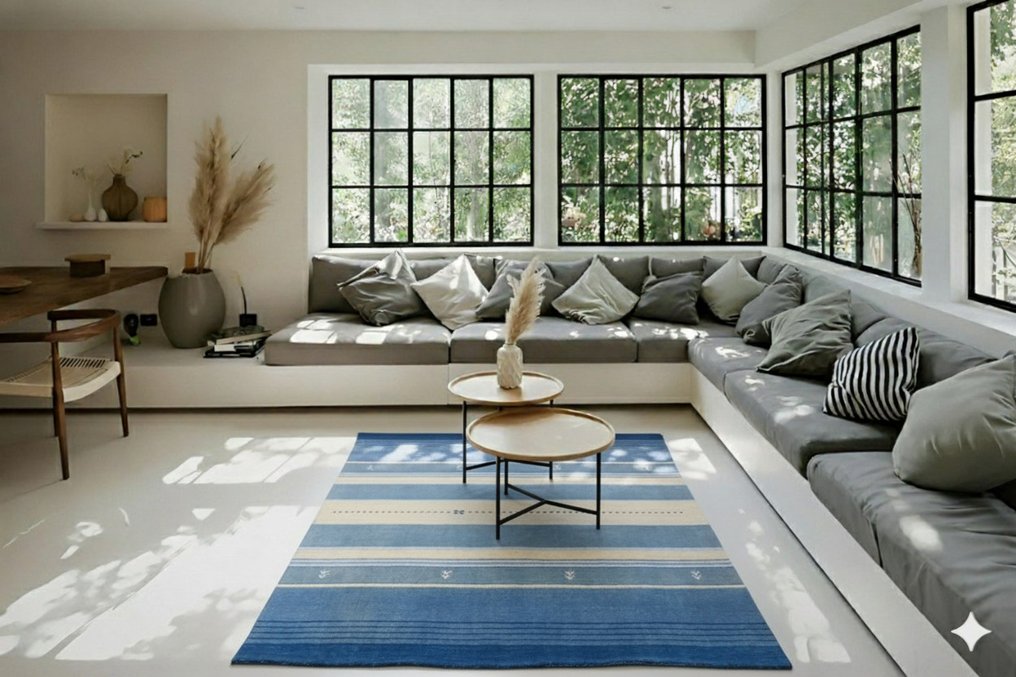 Μοντέρνο ριγέ Gabbeh - Χαλί - 180 cm - 120 cm - αχρησιμοποίητη κατάσταση #2.1