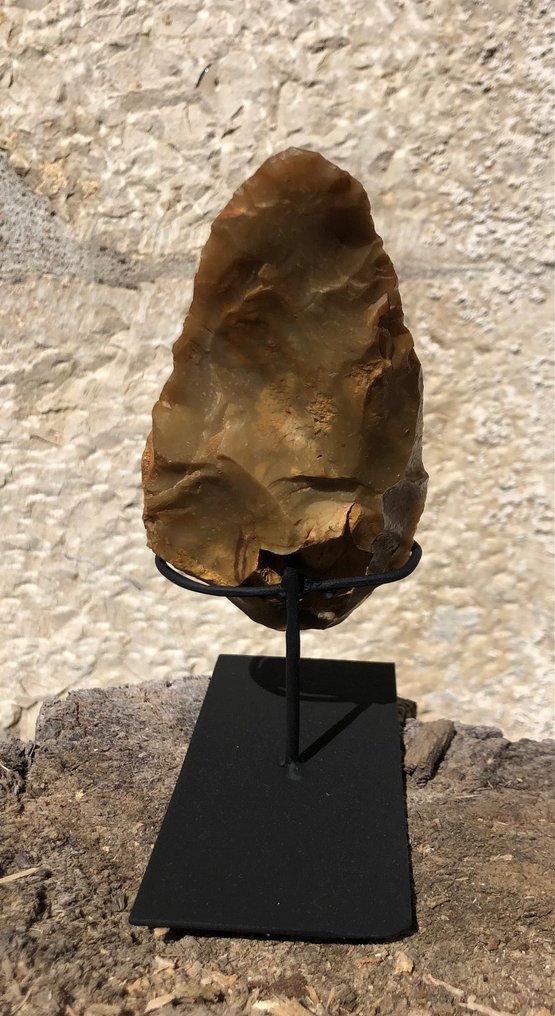 Paleoliittinen Upea Acheuleen-ajan biface Ranskassa. - 15 cm #2.1