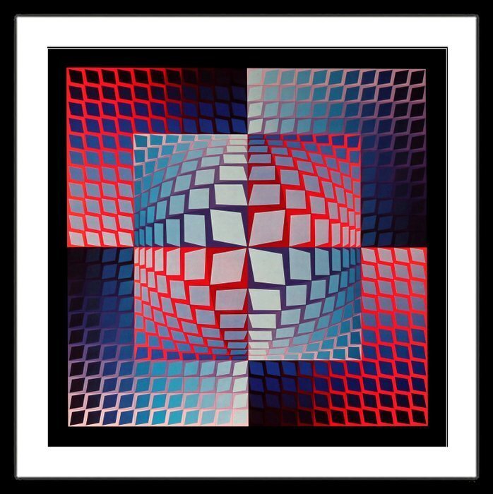 Victor Vasarely (1906-1997) - QUASAR-ZETT #1.0