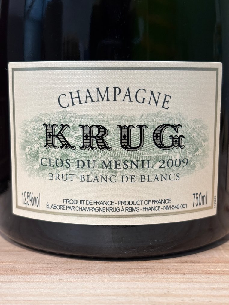 2009 Krug, Clos du Mesnil - Champagne Brut, Blanc de Blancs - 1 Bottle (0.75L) #3.2