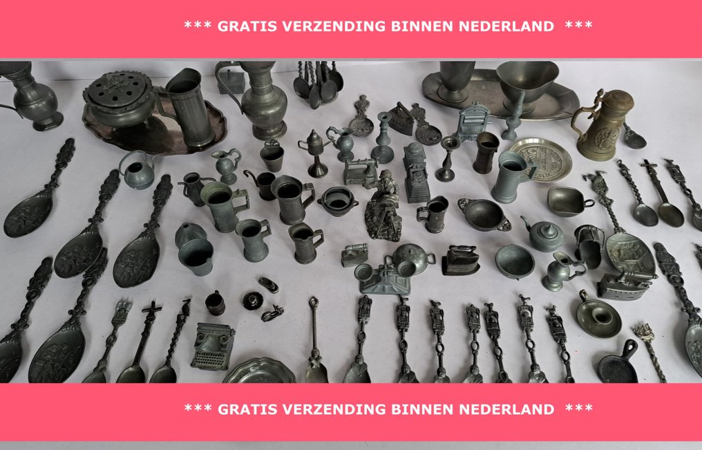 Themed collection - Decorative and utilitarian objects for inkwells and miniatures - Diverse merken #1.0