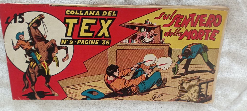Collana del Tex n. 9, 11, 12, 14, 16 - 5 Csíkok - Első kiadás - 1948/1949 #1.0