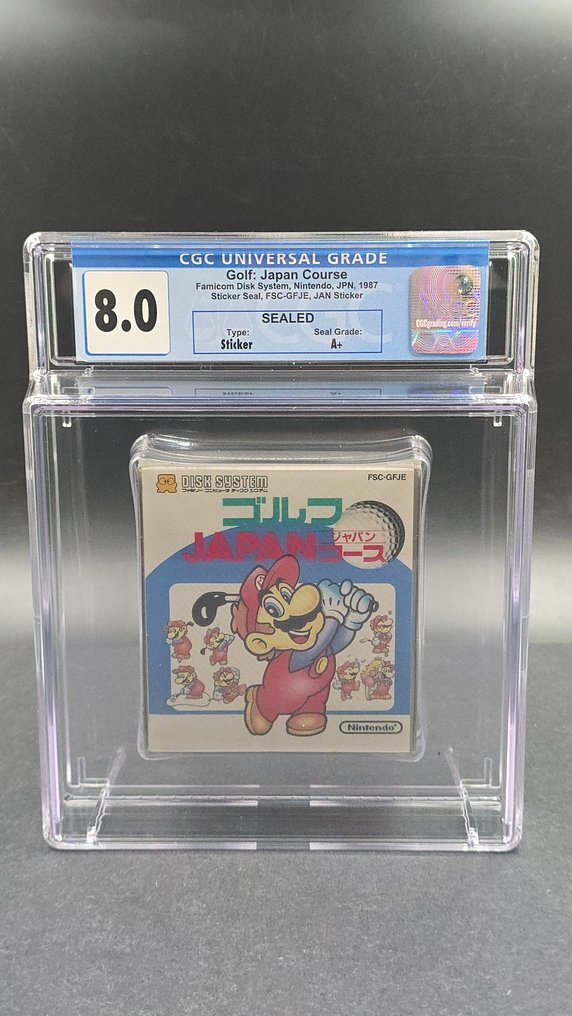 Nintendo - Famicom (Japanese NES) - Disk System - Golf Japan Course (JPN) CGC 8.0 Sealed A+ - Video game - In original sealed box #1.0