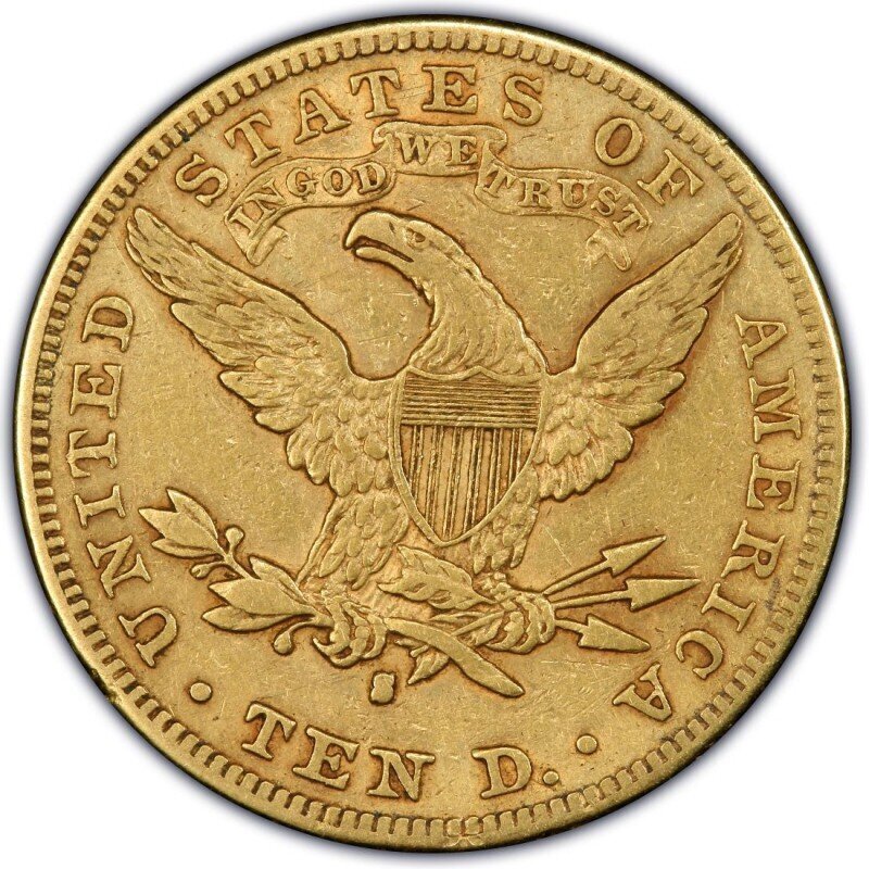美国. 1896 $10 Liberty Head Gold Eagle Coin #1.0