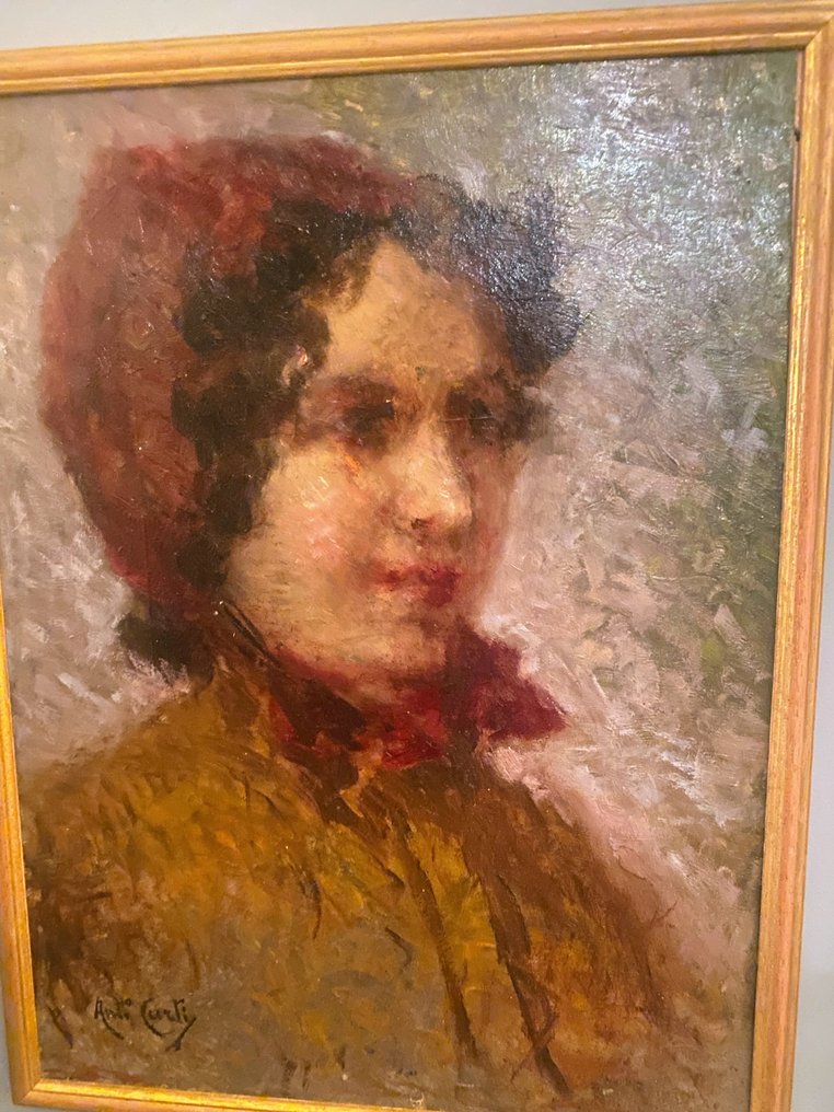 Antonio Curti (1858-1945) - Cappellino rosso #3.2