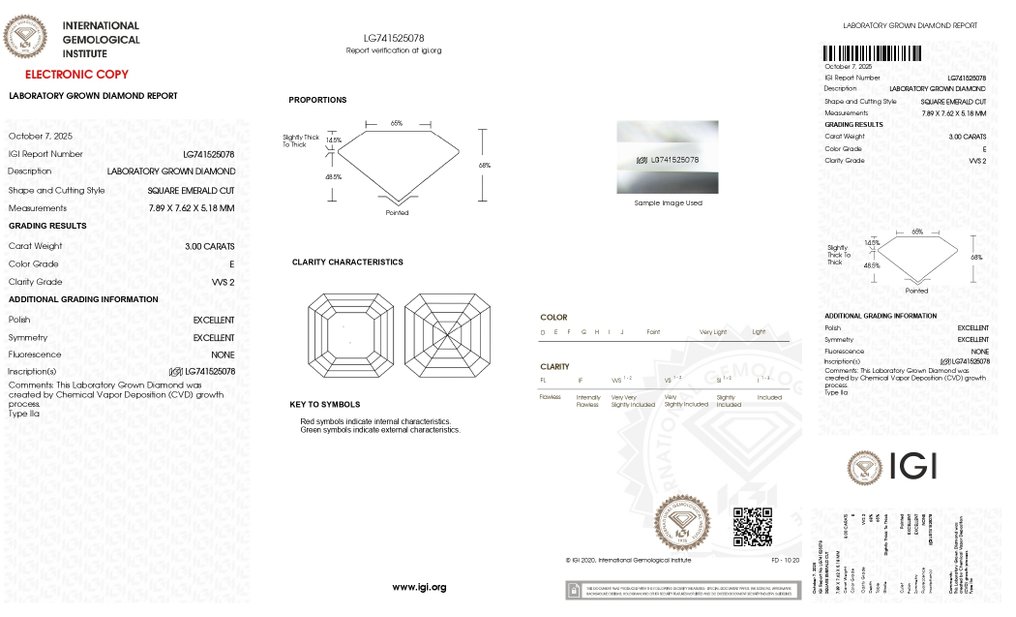 Δαχτυλίδι - 14 καράτια Λευκός χρυσός - 3.87ct. tw. Διαμάντι (Εργαστηριακής καλλιέργειας) - Διαμάντι #4.3