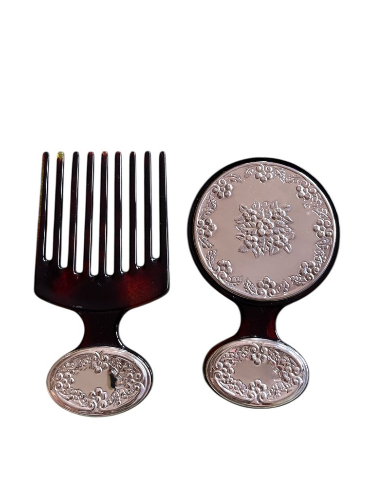 Set da toletta (2) - Argento laminato - Set da toeletta argento #1.0