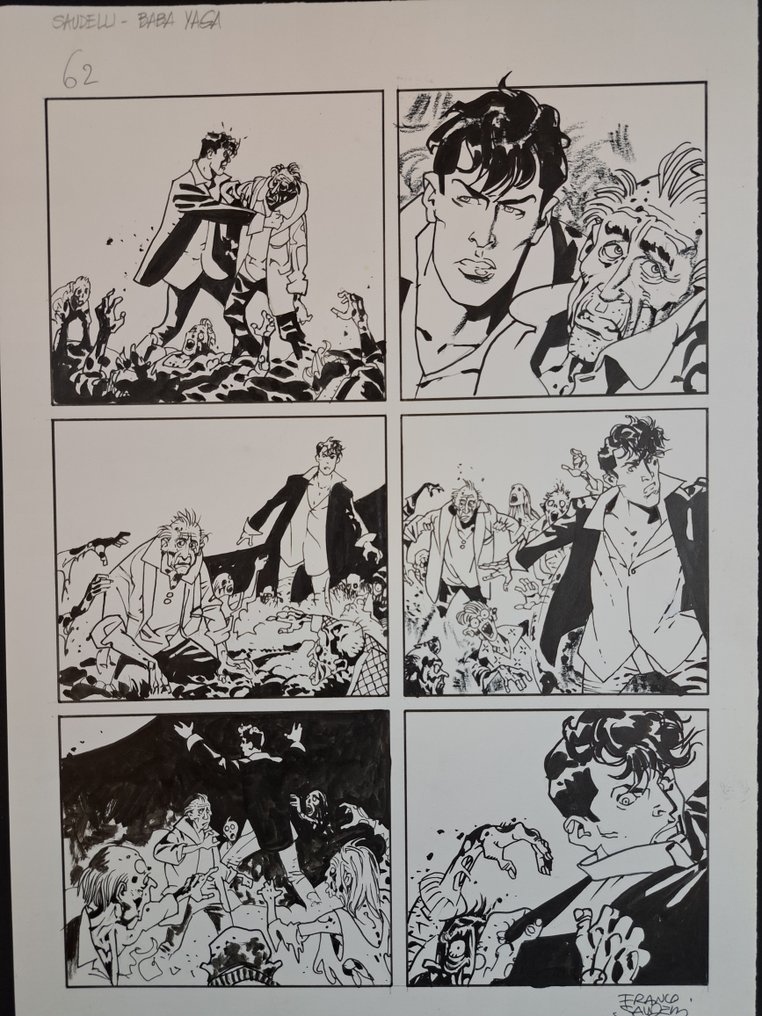 Saudelli, Franco - 1 Original page - Dylan Dog - Baba Yaga - 2016 #1.0