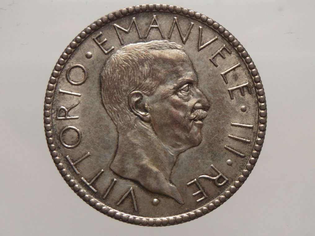 義大利王國 Vittorio Emanuele III. 20 Lire 1928 "Littore" #1.0