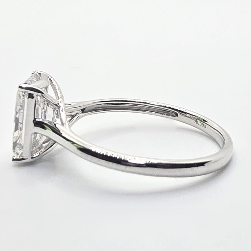 Anillo - 14 quilates Oro blanco -  2.02ct. tw. Diamante (Lab-grown) - Certificado #4.3