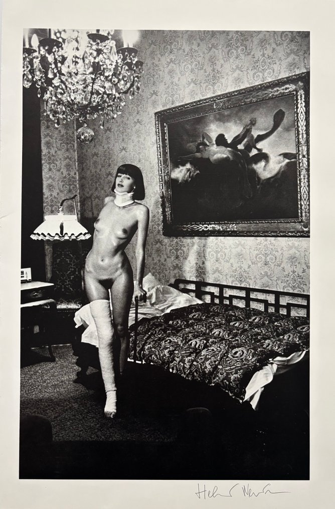 Helmut Newton (1920–2004) - Jenny Kapitän - Pension Dorian, Berlin, 1977. #1.0