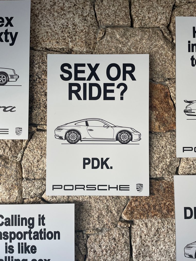 铝广告海报 - Porsche - NO ENVIO A CANARIAS #3.2