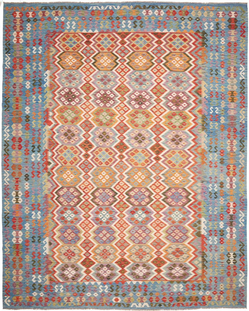 Kelim - Kelim - 393 cm - 315 cm - Ubrukt vintage-inspirert Kelim #1.0