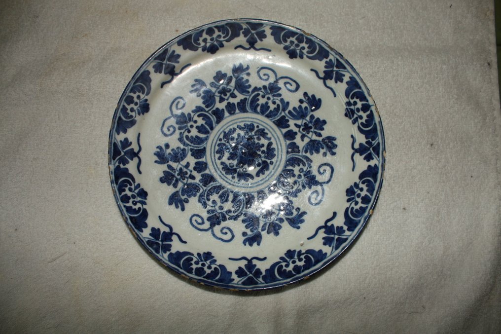 Delft, Plateelbakkerij - Πιατάκι (4) - Πήλινο - 4 αρχαία πιάτα στο Delft #1.0