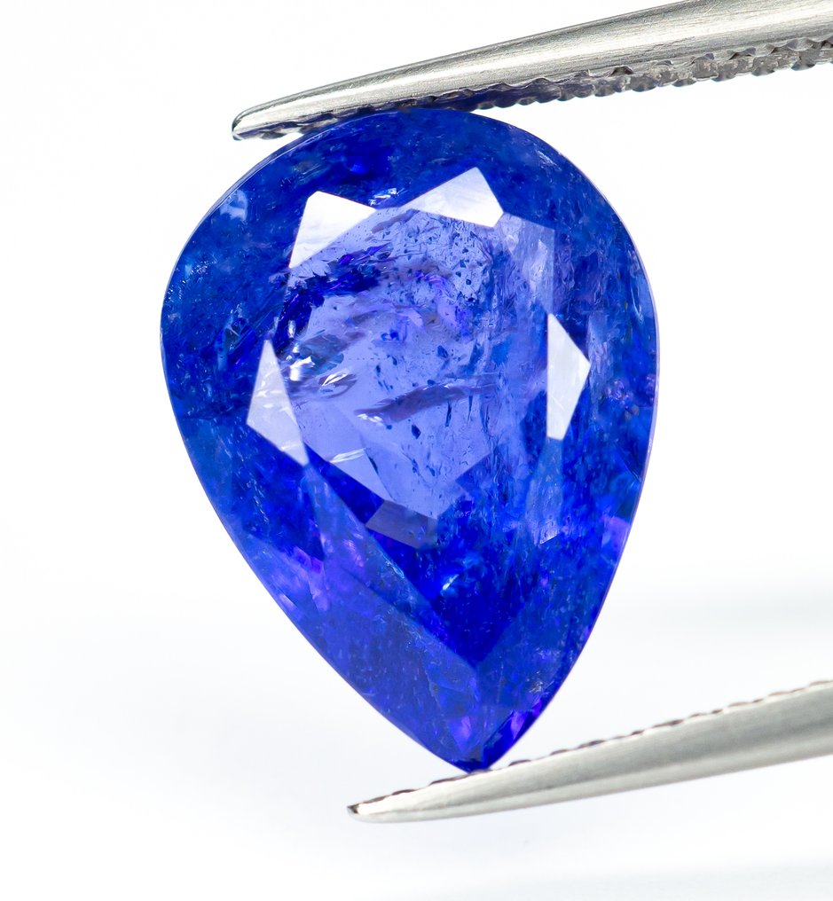 No Reserve Price Tanzanite  - 6.96 ct - Bellerophon Gemlab - Violetish blue #1.0
