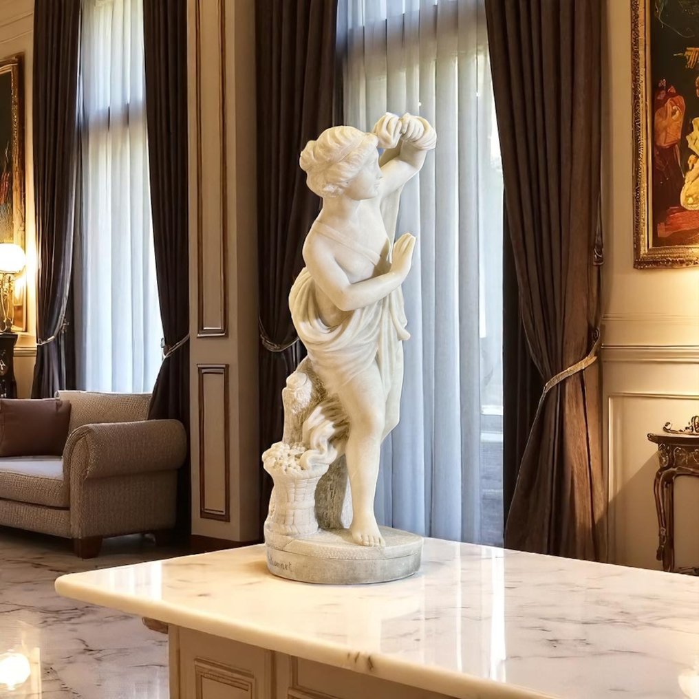 Estátua, Baigneuse - 53 cm - Alabastro #2.1