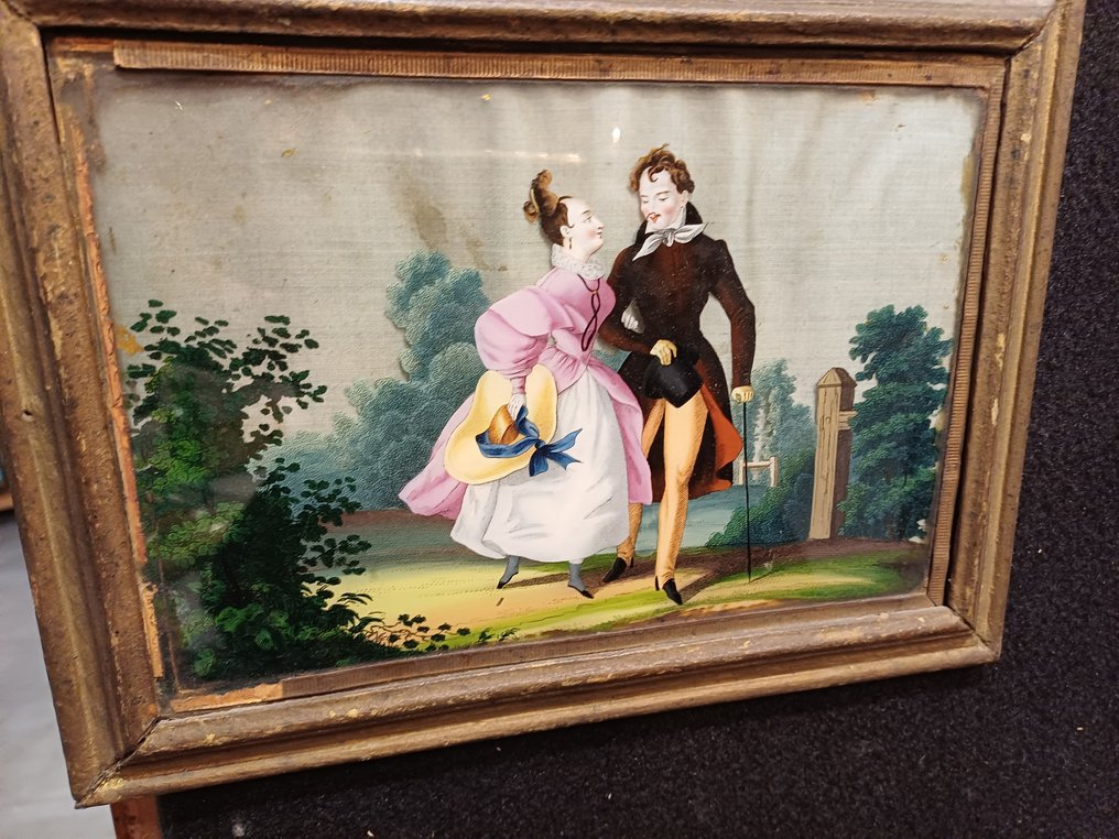 意大利学校 (XVIII) - Scena di corteggiamento #3.2