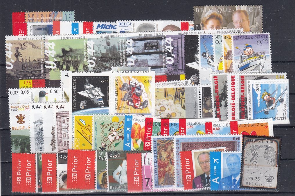 Belgium 2005 - Complete with stamps, blocks, and stamps from blocks. #2.1