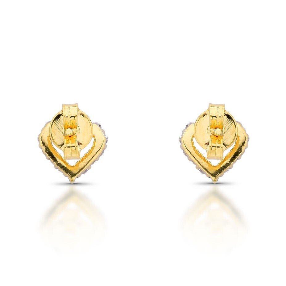 Nincs minimálár - Drop fülbevaló - 14 kt. Sárga arany -  0.28ct. tw. Gyémánt (Természetes)  - 802704 #4.3