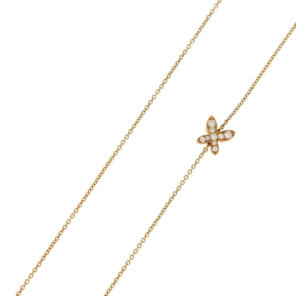 Mimi - 頸鏈 - 18 克拉 玫瑰金 -  0.15ct. tw. 鉆石 (天然)  #3.2