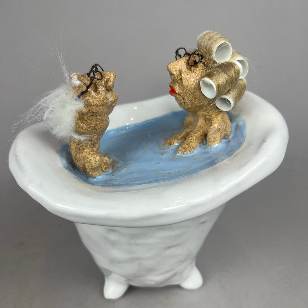 Anna Em - Γλυπτό, The wedding Anniversary - hand made - 17 cm - Κεραμικό - 2025 #3.2