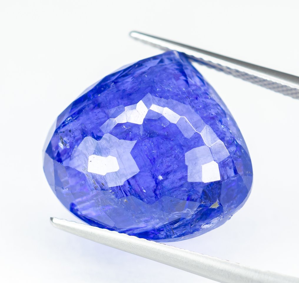 Fără preț de rezervă Tanzanite - 22.58 ct - Bellerophon Gemlab - Albastru-violet #4.3