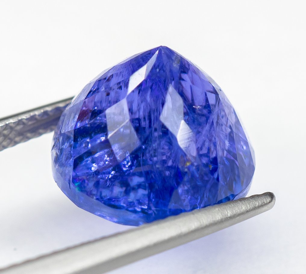 χωρίς τιμή ασφαλείας Τανζανίτης - 10.33 ct - Bellerophon Gemlab - Μωβ-μπλε #3.2