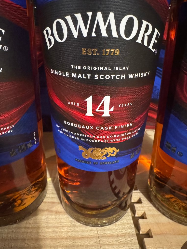 Bowmore 14 years old Bordeaux Cask Finish - Travel Exclusive Series - 70cl - 3 bottles #2.1