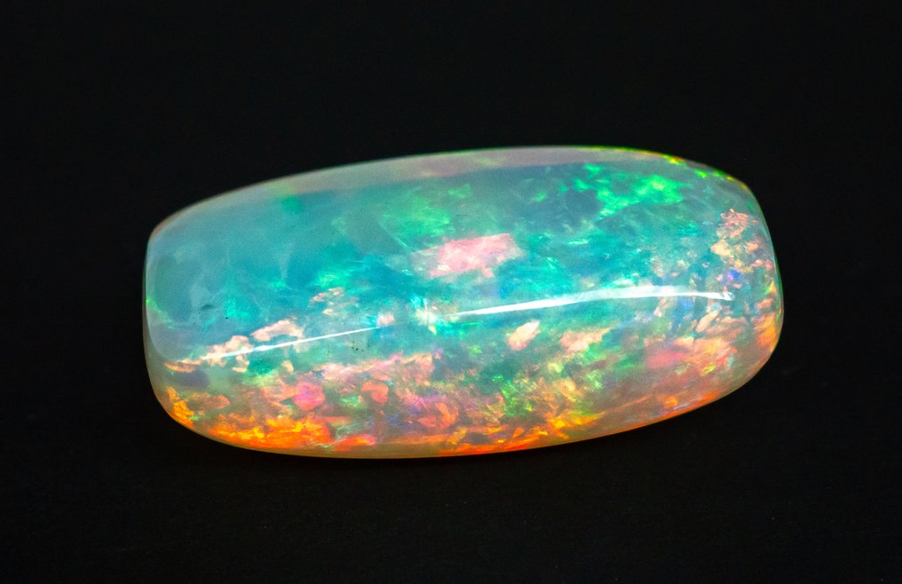 Nincs minimálár Opál - 32.72 ct - Gem Report Antwerpen (GRA) - Fehér 'Színek játéka' #2.1