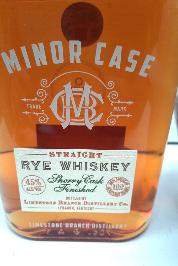 Minor Case Rye - Sherry Cask Finished + Grand Slam 10yo Bourbon Baseball Decanter  - 700ml - 2 μπουκαλιών #3.2