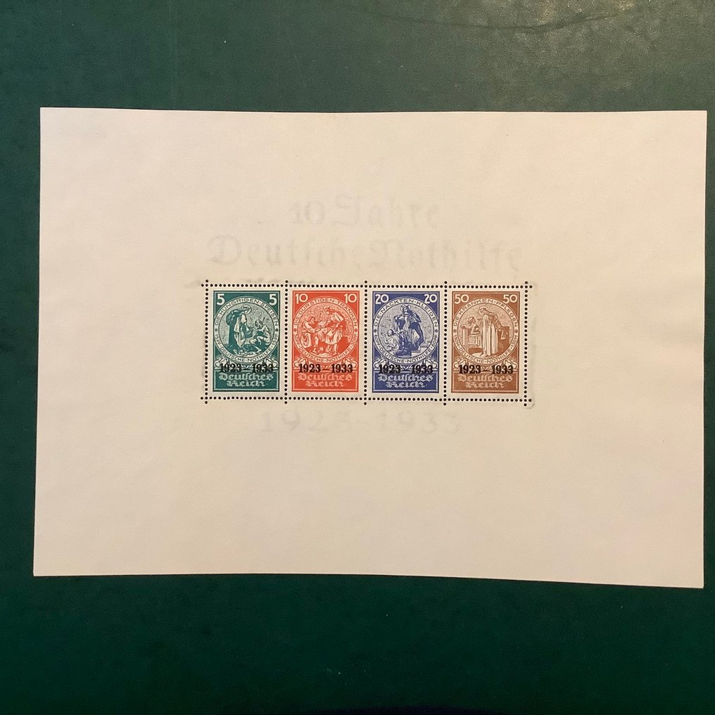 德意志帝国 1933 - Nothilfe blok - gekeurd Schlegel - Michel blok 2 #1.0