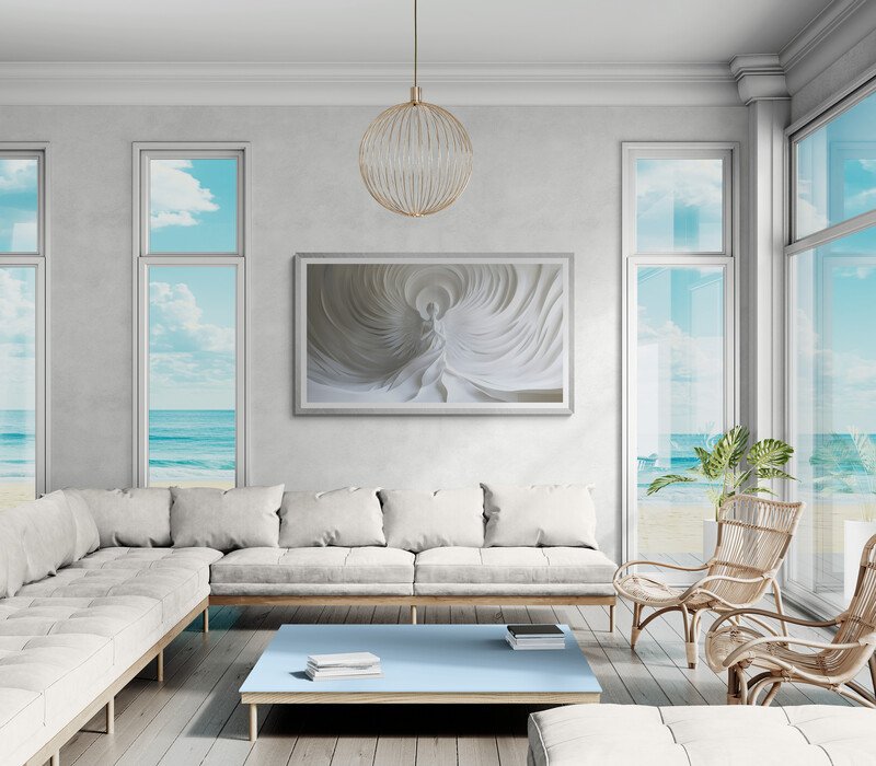 CREATIVE_HUB - Origami praying white Angel #1.0