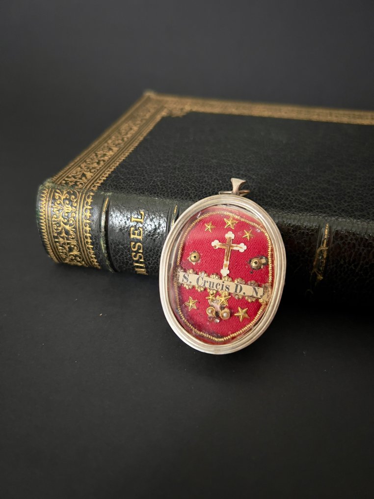 Λειψανοθήκη - Γυαλί, Alloy - 1850-1900 - Αληθινός Σταυρός του Χριστού #3.2