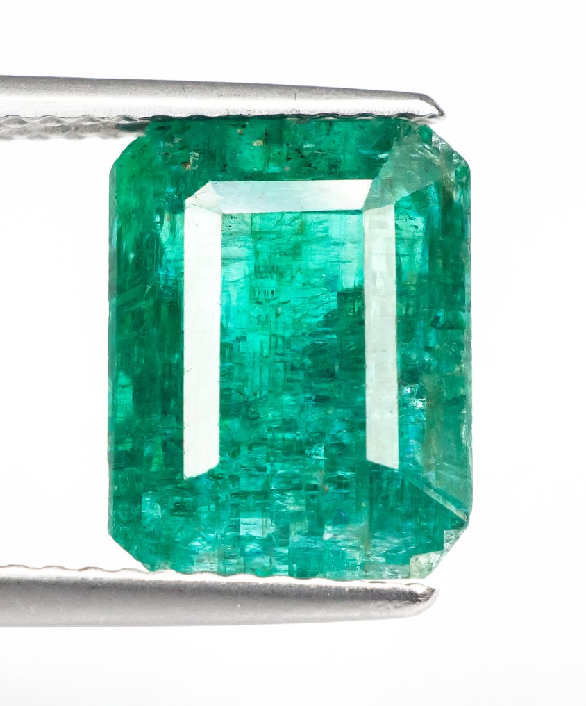 Ingen mindstepris Smaragd  - 4.87 ct - International Gemological Institute (IGI) - Dyb blålig grøn #1.0