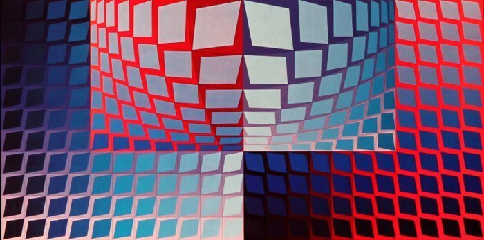 Victor Vasarely (1906-1997) - QUASAR-ZETT #3.2