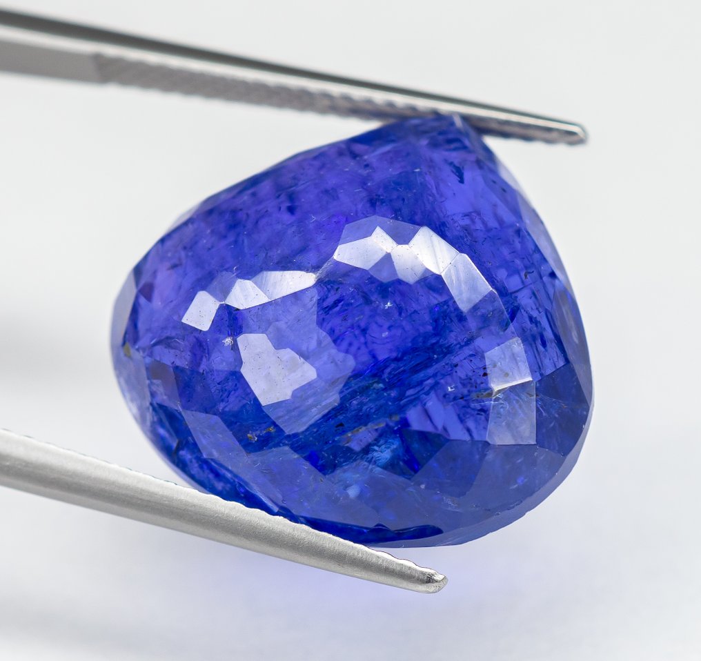 Fără preț de rezervă Tanzanite - 22.58 ct - Bellerophon Gemlab - Albastru-violet #3.2
