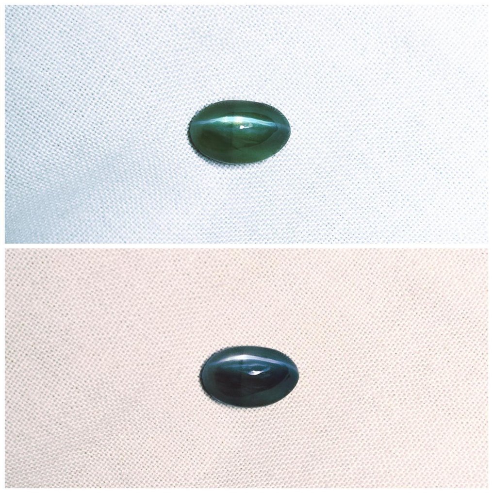 紫翠玉, 猫眼石/金绿宝石 - 1.63 ct - 国际宝石研究院(IGI) - 颜色变化 Alex Cat's #1.0