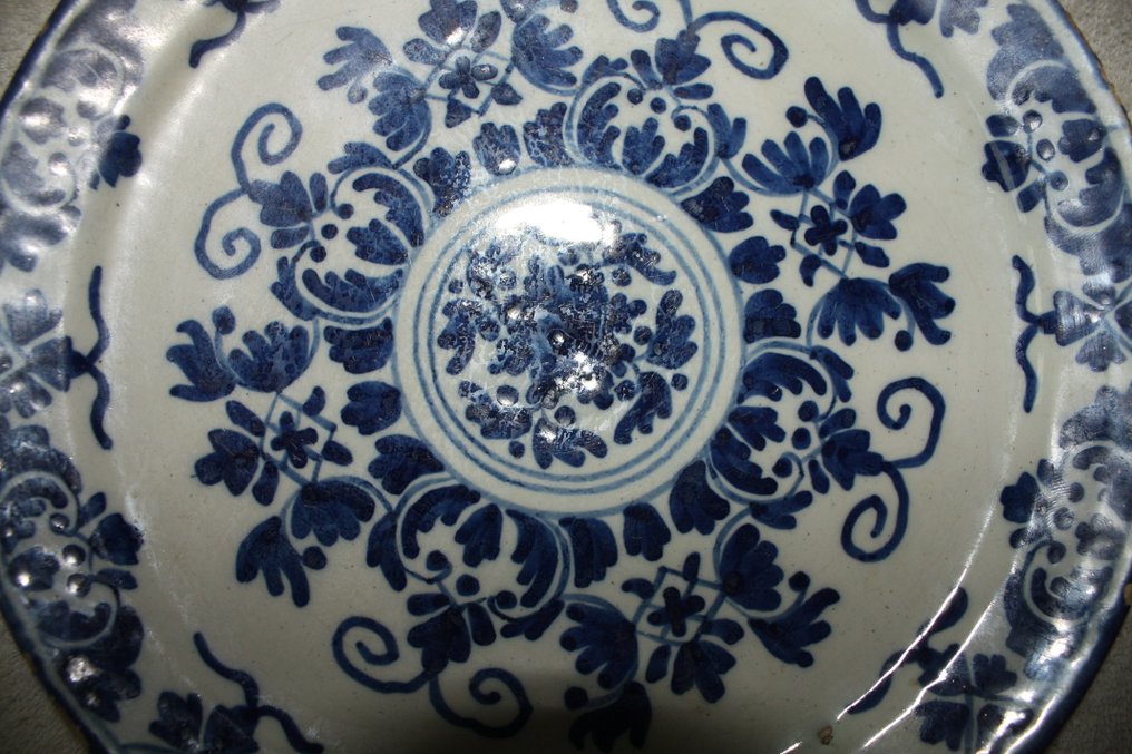 Delft, Plateelbakkerij - Πιατάκι (4) - Πήλινο - 4 αρχαία πιάτα στο Delft #1.0